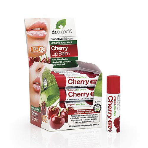 Organic Aloe Vera Cherry Lip Balm 5.7ml