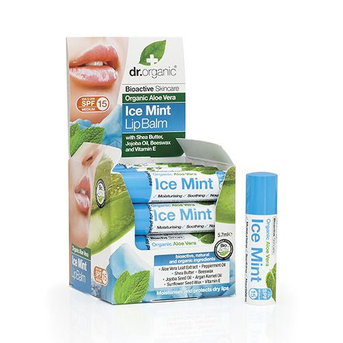 Organic Aloe Vera Ice Mint Lip Balm 5.7ml