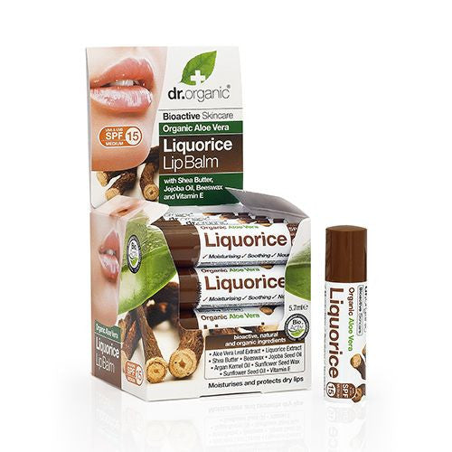 Organic Aloe Vera Liquorice Lip Balm 5.7ml